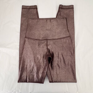 Lululemon | Align HR Pant 25” Shine | Sz 0 | Radiate Foil French Press | EUC